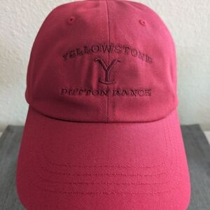 The Classics Yellowstone Dutton Ranch Red Baseball Cap with Logo - Never Worn